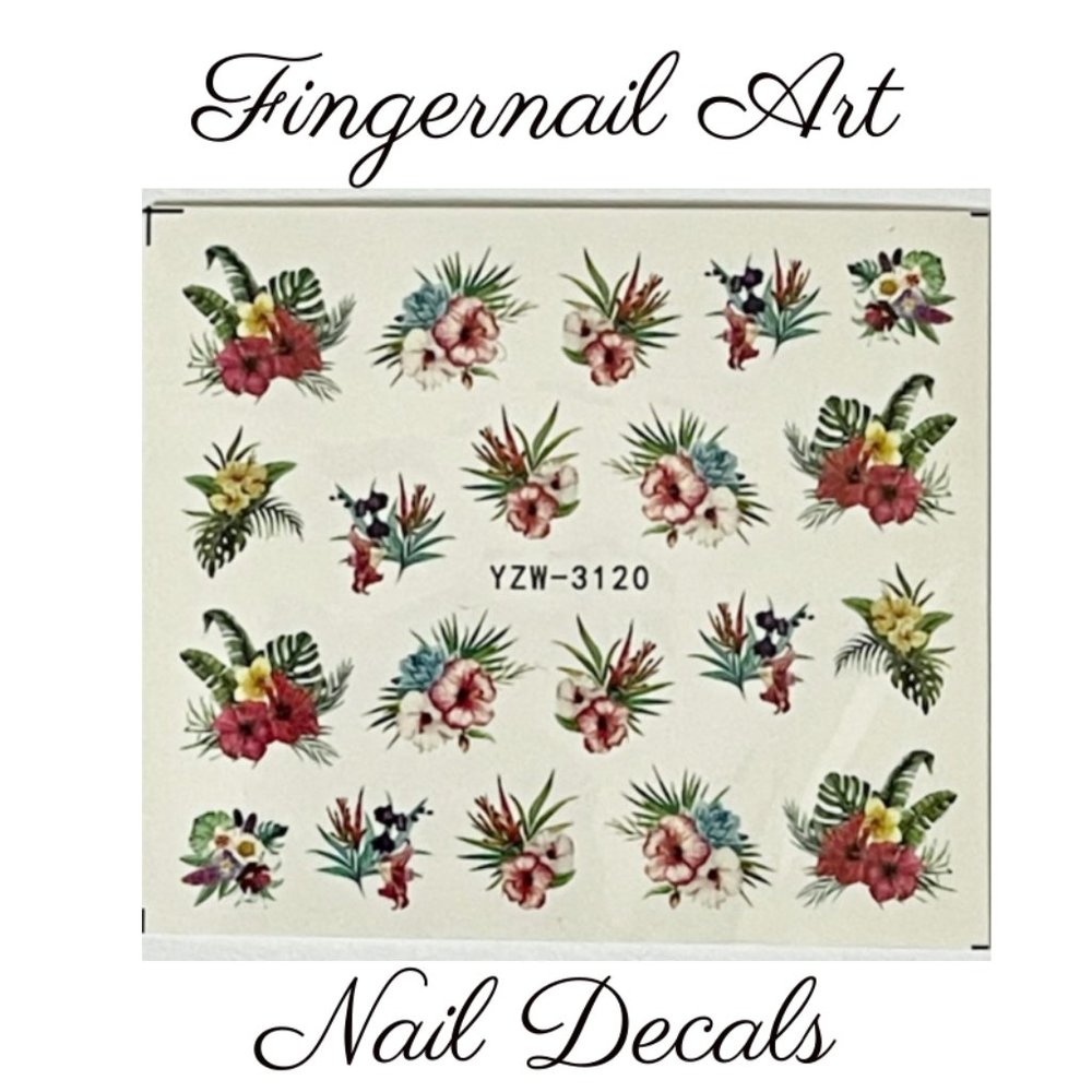 Fingernail Art Nail Decals Waterslide Transfer Stickers